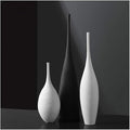 White Black Ceramic Vase Set, Modern Minimalist Ornaments Living Room Home Decor Decoration,Set 3(B+C+E)