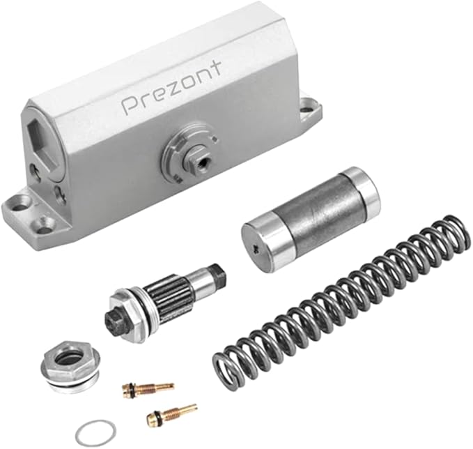 Hydraulic Automatic Door Closer – Heavy Duty Adjustable Closer (Up to 150 lbs) for Home & Commercial Use – Aluminum Alloy Auto Shut System for Interior & Exterior Doors