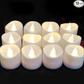 Flickering Flameless Led Tealight Candles with Timer, 6 Hours On and 18 Hours Off in 24 Hours Cycle Automatically Battery Votive Candles for Home Decoration,12 Pack,Warm White