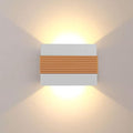 Kawell Modern LED Wall Sconces Up Down LED Wall Light Indoor Outdoor Creative LED Wall Lamp 10W Hallway Wall Mounted Lighting Fixtures for Bedroom Living Room Stairs Porch, Warm White