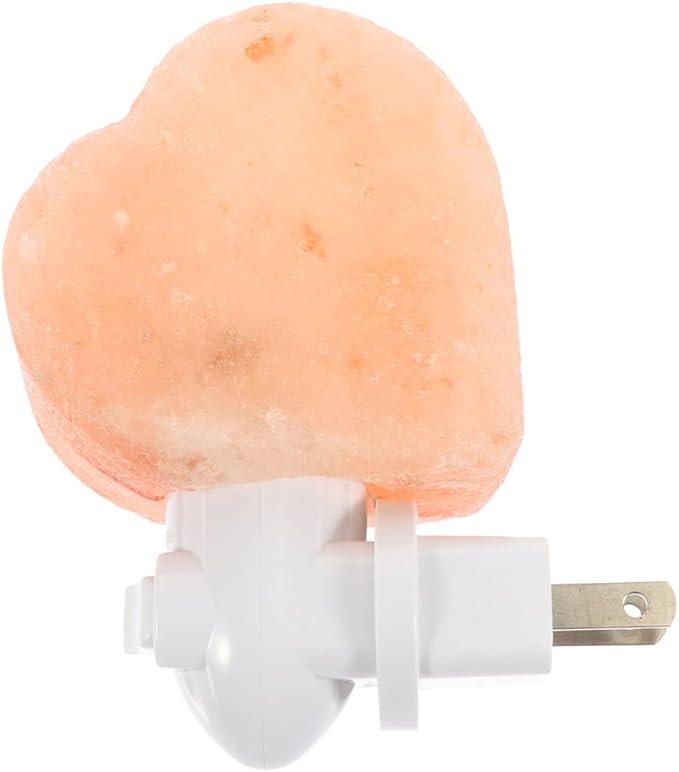 Zerodeko Salt Night Shape Led -in Night Light for Bedroom and Bathroom Decor Creates Warm Glow for Relaxation for Meditation and Nightstand Use