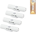 4PCS Rechargeable Smart LED Motion Sensor Ambient Light, Motion Sensor Night Light,Cordless LED Wall Night Lights,Magnetic Mount,500 mAh BatterySuitable for Bedrooms,Stairs,and Wardrobes(RGB 7-Color)