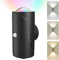 Smart rechargeable led night light with motion sensor–RGB gradient ambient lighting,dimmable wall,Magnetic Wireless Night Lights with 3 Modes,Stick On Cabinet Light for Hallway Bedroom Game Room Stair