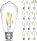 Vintage Edison Bulb 4W,Equivalent 40W Incandescent,ST18 Antique LED Filament Bulbs,Non Dimmable Daylight White 4000K,E26 Led Bulb,Pack of 12