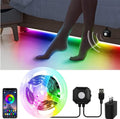 Motion Activated Under Bed Lights, 9.84ft 5050 RGB Color Changing LED Strip Lights with Sensor, APP Control and Music Sync, Dimmable Night Light for Bedroom Stair Birthday' s Day Gift