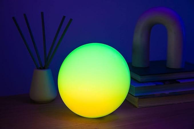 BlissLights BlissRadia - Smart LED Entertainment Lamp and Night Light with 16 Million Colors + Color Shifting Scenes, Compatible with Alexa and Google Home