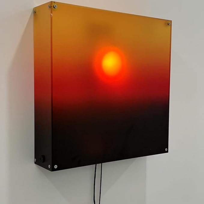 Mindfulness Wall Lamp Features Manual Sun Sunrises Sunset Hanging Light for Serenes Home Atmospheres Acrylic Wall Light