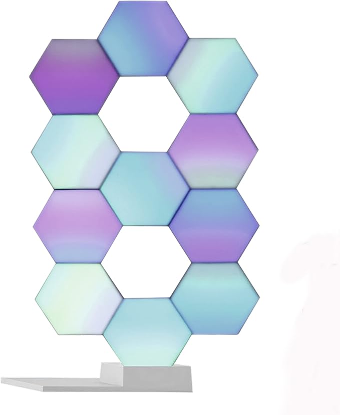 Yescom 11Pack WiFi Smart LED Light Kit DIY Night Lamp Voice Control 16 Million Color Compatible with Alexa Google Home