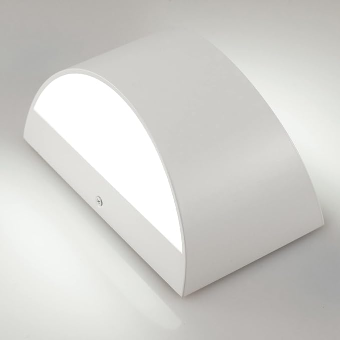 4 Pack White LED Wall Sconce Hardwired Indoor Wall Lights Up and Down Wall Mount Light for Living Room Bedroom Corridor Hallway Conservatory Cool White 6000K(with G9 Bulbs)