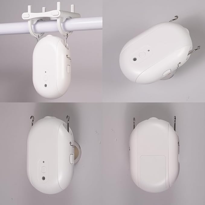 Automatic Curtain Opener, easy to install，with Remote Smart Curtain ，Bluetooth Curtain Robot with App, Voice, Rails Compatible with Alexa, Google Home, Tuya, Smart Life APP (Bluetooth Gateway)