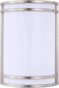 CLOUDY BAY LED 3 Color Wall Sconce, Wall Lighting,3000K/4000K/5000K Color Temperature Adjustable Wall Mount Light Fixture, 15W 120V Dimmable CRI 90+ LED Wall Light,Brushed Nickel
