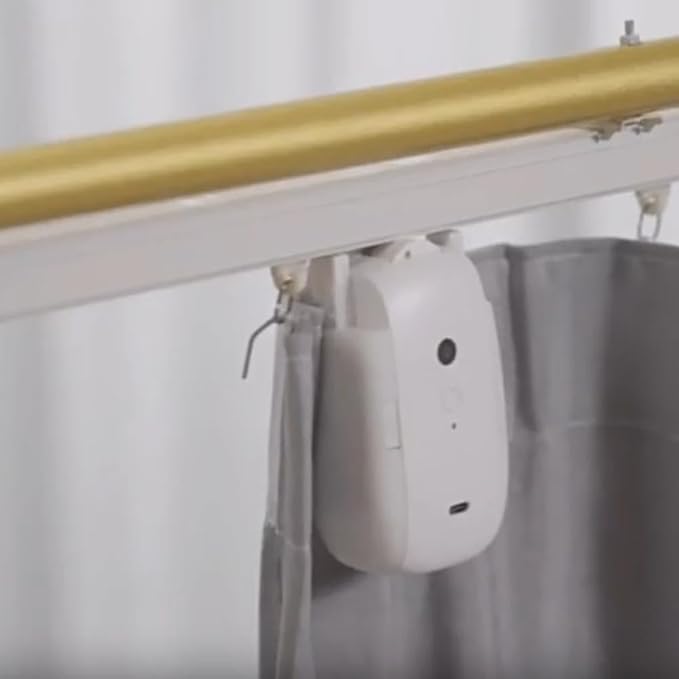 Automatic Curtain Opener, 3 in 1 Upgraded Curtain Robot Motor, Electric Curtain Opener Smart Curtain Opener Remote Control Curtain Opener for Opening and Closing Curtains TU