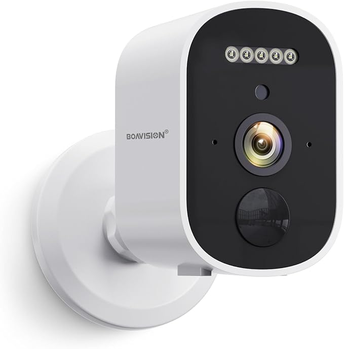 BOAVISION 2K Wireless Security Camera for Outdoor Home Security, AI Motion Detection, Color Night Vision, Spotlight, Waterproof, Battery Powered, Magnetic Mount, Cloud & SD Storage
