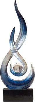 AWNR Abstract Art Deco Decor Statues for Home,Shelves,Table,Living Room, Dining Room,Modern Sculpture Decoraciones of Homes for Sale (Gradient Blue)