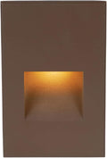 WAC Landscape Lighting, LED 12V Vertical Indoor or Outdoor Step and Wall Light Amber 1800K Built-in LED in Bronze