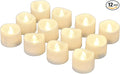 eLander LED Tea Lights Flameless Candle with Timer, 6 Hours on and 18 Hours Off, 1.4 x 1.3 Inch, Warm White, [12 Pack]