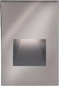 WAC Landscape Lighting, LEDme 120V LED Vertical Indoor and Outdoor Step and Wall Light 3000K Built-in LED in Stainless Steel
