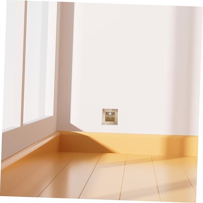 Alipis Induction Foot Lamp Stairs Lights Motion Sensor Led Indoor Step Lighting Wall Mount Soft Warm for Home Bathroom
