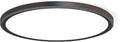 3200lm LED Flush Mount Ceiling Light, Super Slim 12 inch LED Ceiling Light, 5000K LED Ceiling Light for Bedroom, Living Room, Dining Room (Black, One Pack)