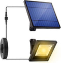 Solar Flood Lights Outdoor Dusk to Dawn Solar Light 4400mAh Waterproof LED 3000K Warm White Solar Powered Lighting for Outside, Wall, Patio
