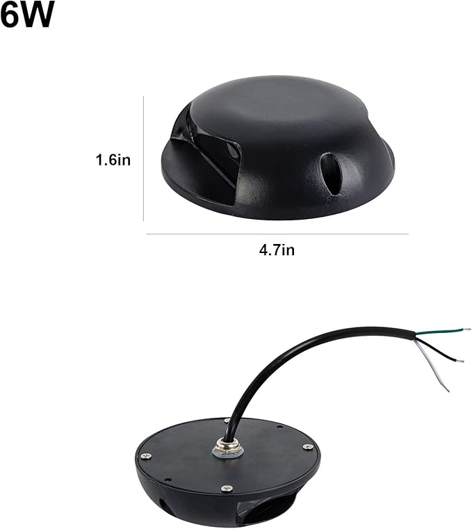 Outdoor Step Lights 3CCT Color Changeable,Indoor Stair Lights 110V 120V,Waterproof Deck Lights for Landscape,Garden,Living Room,Hallway,Pack of 8 (6W, Piece, 8)