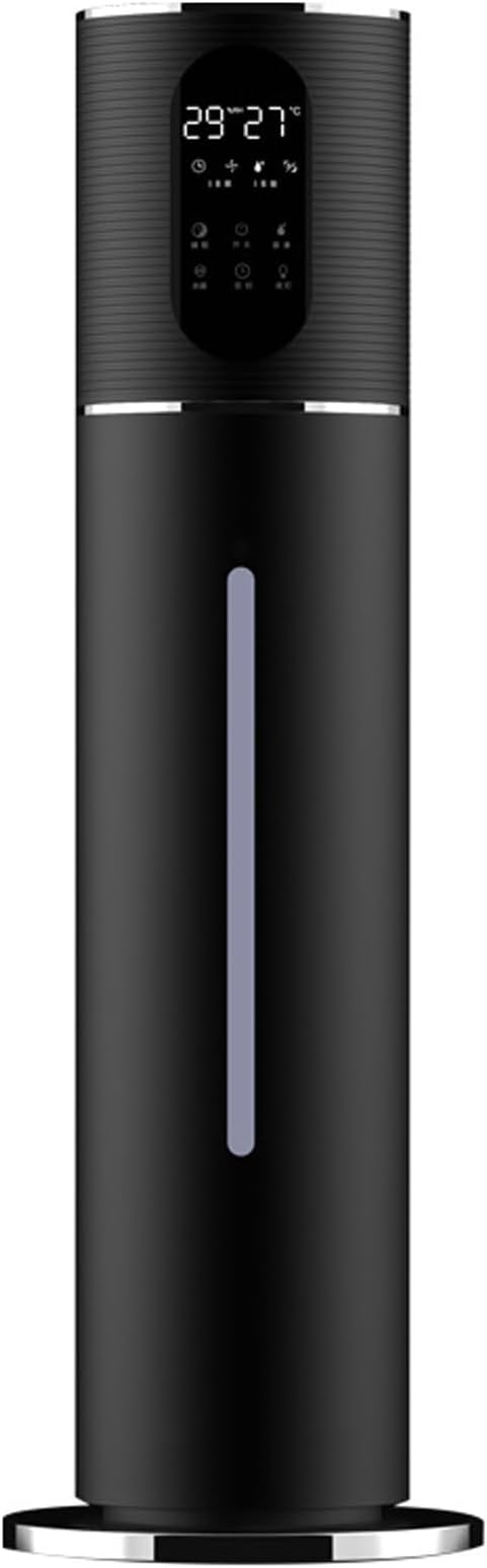 Floor-standing Air Humidifier for Home Living Room and Bedroom with Water Pump Smart WIFI Humidifier Large Capacity Large Mist Volume UV Purification Atomizer (Black)