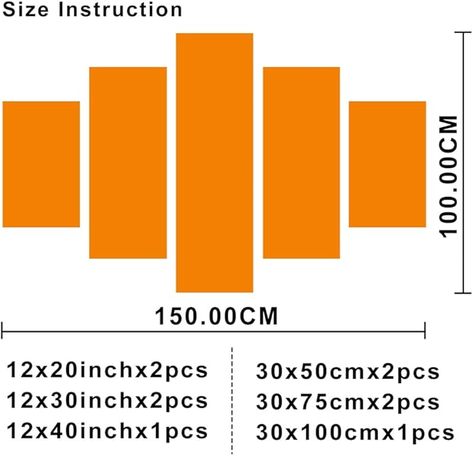 5 Pieces Canvas Prints Smart Brains for Future Cities Wall Art Human Brain Energy Modern Home Decor Poster Living Room Bedroom Decoration Brain Artwork Painting Framed Ready to Hang, (60"Wx40"H)