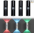 Rechargeable Smart LED Motion Sensor Ambient Light, 2026 New Magnetic Smart Sensor Night Light, Cordless LED Wall Sconce Lamp for Steps, Bedroom, Hallway, Courtyard (Black, 4 Pack)