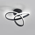 DELIPOP Ceiling Light Fixture, 22W 6500K Semi Flush Mount Hallway Light Fixtures Ceiling Lamps, Acrylic Modern LED Ceiling Light for Corridor Bedroom Kitchen Bathroom Balcony Living Room