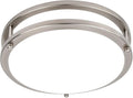 Hlite 24W 10inch LED Flush Mount Ceiling Light Fixture,1800LM Super Bright Light Fixture Ceiling Mount,LED Ceiling Light Flush Mount for Bedroom,Kitchen,Bathroom,5000K Daylight White,Nickel (1Pack)