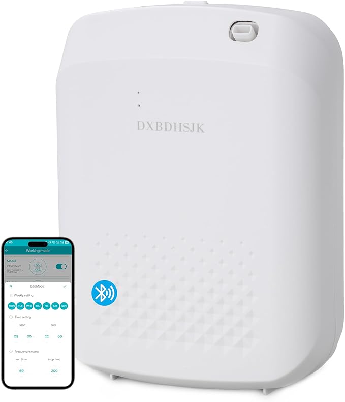 Home Waterless Aroma Diffuser – Bluetooth Smart Essential Oil Nebulizer, Fragrance Reach up to 2,000 sq ft, Perfect for Homes, Hotels, Restaurants, Offices & Spas(White)
