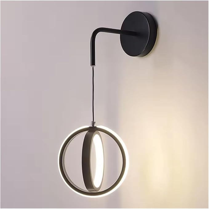 Modern Minimalist LED Wall Lamp Home Indoor Decor Wall Sconce for Living Room Bedroom Bedside Lustres Backgroud Light Decoration,Natural Style