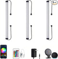 Under Cabinet LED Lighting, Dimmable Under Counter Lights, WiFi Smart Controlled,RGB,12 Inch, Multicolor Linkable Lamps with Remote Control, Compatible with Alexa Google Home (3 Pack)