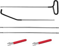 Car Long Reach Tool, 67" Multi-Function Automotive Emergency Tool, Portable Long Pin Puller Hook Kit with Adjustable Length for Vehicles, Car Repair Tool Kit Accessories (Black)