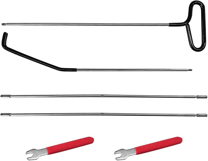 Car Long Reach Tool, 67" Multi-Function Automotive Emergency Tool, Portable Long Pin Puller Hook Kit with Adjustable Length for Vehicles, Car Repair Tool Kit Accessories (Black)