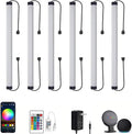Under Cabinet LED Lighting, Dimmable Under Counter Lights, WiFi Smart Controlled,RGB,12 Inch, Multicolor Linkable Lamps with Remote Control, Compatible with Alexa Google Home (6 Pack)