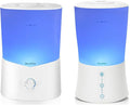 BlueHills Premium Large 3000 ML and 2000 ML XL Essential Oil Diffusers Humidifiers Combo Set of 2 for Large Room Home with Décor LED Lights Great Gift – Value Pack of White.