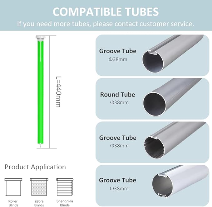 Matter Over WiFi Smart Roller Shade Motor for 1.5"/38mm Tube, WiFi Electric Blinds Kit Works with Apple HomeKit Alexa Google Home SmartThings, No Hub Needed, Quiet Wired Engine, Remote/Voice Control