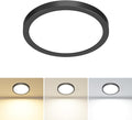 1PACK LED Flush Mount Ceiling Light Fixture Black,4.7Inch 3000k/4500k/6000K Ceiling Light, Ultra-Thin LED Recessed Ceiling Light for Bedroom, Living Room, Kitchen, Hallway