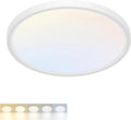 LED Flush Mount Ceiling Light,9Inch 18W,3000K/3500K/4000K/5000K/6500K 5 Color Temperatures Ceiling Light Fixture for Kitchen Porch Hallway Bedroom Bathroom and Closet,White