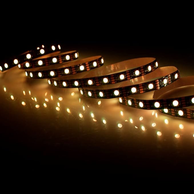 ausuky 5V 5050 RGB LED Strip Light Bar TV Background Lighting Kit + USB Remote Control (Cool Black Board,10ft (3M))