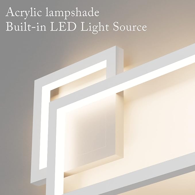 Ralbay Modern Indoor Wall Sconce Aluminum Up and Down 20W LED Modern Wall Sconce for Indoor Living Room Bedroom Hallway (Natural White Light, 4000K)