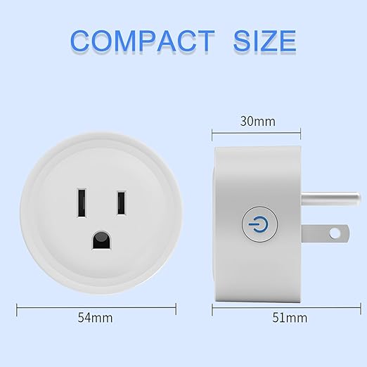 ExIoTy Smart Plug, Works with Alexa Only, Simple Setup with One Voice Command, Voice Control, Remote Control, Timer & Schedule & Group Controller, (Note: 𝘼𝙡𝙚𝙭𝙖 𝙙𝙚𝙫𝙞𝙘𝙚 𝙧𝙚𝙦𝙪𝙞𝙧𝙚𝙙)
