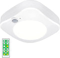 BIGMONAT Cordless Shower Light with Remote and Timer, Motion Sensor Ceiling Light, Battery Operated for Shower Bedroom Hallway Stair Corridor Closet Counter Bathroom, Brightness Dimmable