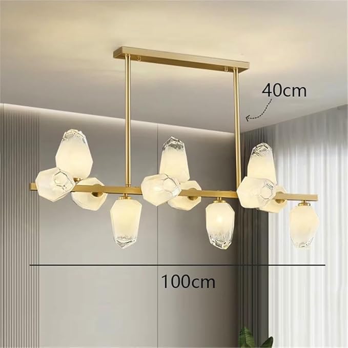 Pendant Lights Nordic Smart Home Decoration Pendant Light, Living Room Dining LED Indoor Lighting(Cold White,Golds 12 Heads)