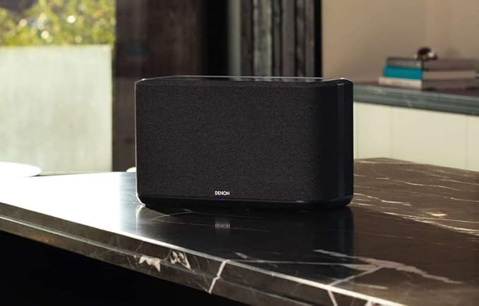 Denon Home 350 Home Stereo Wireless Speaker (Black), Bluetooth Wireless, 0.75" Tweeters, 6.5" Woofers, HEOS Built-in, AirPlay 2, Multi-Room Streaming, Simple Setup, Powerful Design