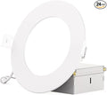 INFIBRITE 4 Inch 2700K Soft White 9W 750LM Thin LED Ceiling Light Kit, Dimmable, Wet Rated (24 Pack)