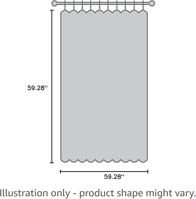 Yoolax Smart Retractable Curtain Compatible with Alexa and Google Home, Motorized Curtain Hardwired with Remote Customized Size (Woven Grey)