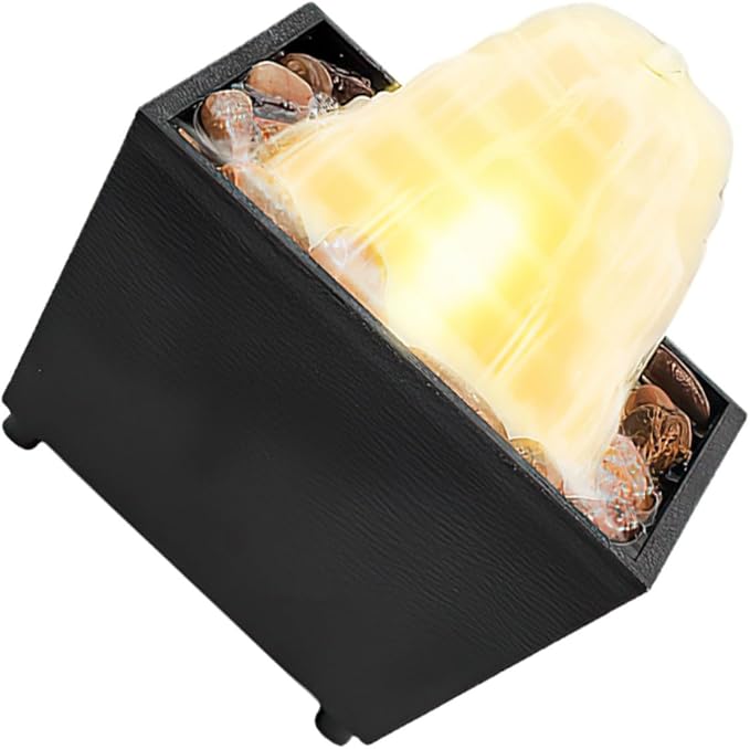 Creative LED Light Table Fountain Indoor Desktop Waterfall Ornament Zen Decor for Home Office Relaxation and Stress Relief