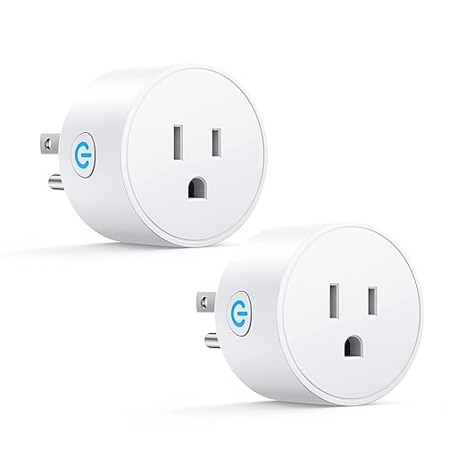 Smart Plug, Support Smart Life, Siri, SmartThings, Alexa Google Assistant for Voice Control, Remote Control, Timer, Mini Smart Outlet,No Hub Required,FCC ETL Certified